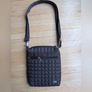 Lug Skipper Quilted Crossbody Bag - Walnut Brown